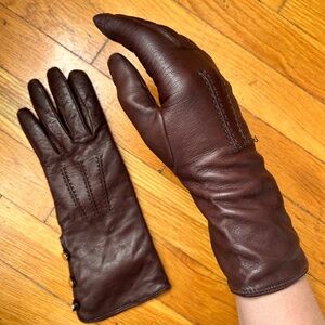 Lambertson cashmere leather gloves